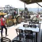 Comercio. Los locales se ven vacíos por los trabajos.