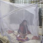 Pacientes bajo una mosquitera reciben tratamiento para el dengue en el Hospital Sir Salimullah Medical College de Dhaka, en Bangladesh, este 8 de noviembre.