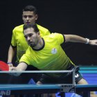Emiliano Riofrío (i) y Alberto Miño aseguraron el bronce en dobles masculino tras vencer a Puerto Rico.