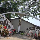 Imagen. El jardín de la Virgen de la Buena Esperanza, en Entre Ríos.