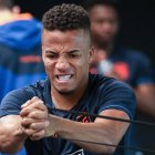 Byron Castillo entrena con la selección nacional de cara al amistoso contra Irak.