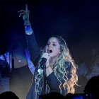 Nikki durante su concierto.