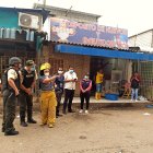La Libertad. Elementos del Cuerpo de Bomberos, de la Policía Nacional y del Municipio, recorren la zona H.