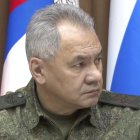 Captura de un video que muestra al ministro de Defensa de Rusia, Sergei Shoigu, escuchando un informe sobre la guerra de Ucrania el pasado 9 de noviembre en Moscú.