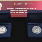 Lanzamiento de la moneda conmemorativa por la cuarta participación Mundialista de Ecuador en Qatar 2022