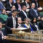 El Primer ministro de Reino Unido en una sesión del Parlamento.