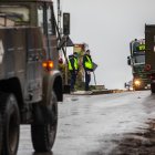 Expertos investigan la caída de un misil en la localidad polaca de Przewodow, que causó dos muertos el el 15 de noviembre. EFE/EPA/WOJTEK JARGILO POLAND OUT