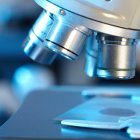 Scientific microscope in the laboratory.