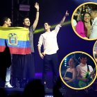 Reik junto a los enamorados y su invitada en sus shows.
