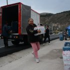 Listos. Los trabajos para garantizar la seguridad del evento religioso y de los feligreses toman forma en la Panamericana Norte.