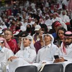 Hinchas de Qatar.