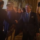 Guillermo Lasso en la cita en Carondelet.