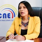 La presidenta del CNE, Diana Atamaint, en una fotografía de archivo.