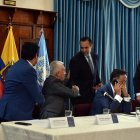 Cancillería. El ministro de Relaciones Exteriores, Juan Carlos Holguín (c), es el llamado a impulsar el proceso.