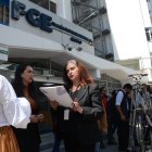 Quito. Sara Jijón, directora del Sercop, indica que hay personas que "trampean" el Sistema de Compras Públicas para beneficio de un grupo de empresas.