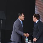 Inauguración del edificio de la Contraloría, en octubre del 2015, en Guayaquil.