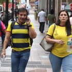 El centro de Guayaquil es tricolor.