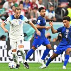 Harry Kane (Izquierda) no ha podido marcar en la Copa del Mundo de Qatar.