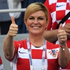 La ex presidenta de Croacia, Kolinda Grabar-Kitarović, dice ser hincha de Ecuador.