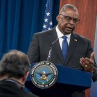 Fotografía de archivo del secretario de Defensa de EE.UU., Lloyd Austin EFE/EPA/SHAWN THEW