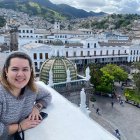Turismo. Julieta Cedeño ha recorrido algunos sitios reconocidos de la ciudad en compañía de nuevos amigos.