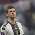 Al Khor (Qatar), 01/12/2022.- Thomas Mueller of Germany reacts after the FIFA World Cup 2022 group E soccer match between Costa Rica and Germany at Al Bayt Stadium in Al Khor, Qatar, 01 December 2022. (Mundial de Fútbol, Alemania, Catar) EFE/EPA/Ronald Wittek