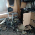 Gran parte de la ofiicina judicial quedó afectada por el fuego.