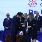 Homenaje. En la sesión solemne hubo condecoraciones a varias personalidades.