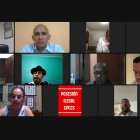 Lío. El presidente Virgilio Saquicela posesionó a Gina Aguilar Ochoa, pese a las acciones legales en curso.