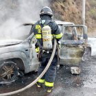 Accidente. El siniestro fue controlado por los bomberos.