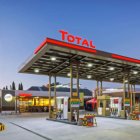 Estación.- Una gasolinera de la empresa Total.