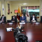 Escenario. Autoridades se reunieron para plantear acciones por el repunte de contagios por Covid- 19 y otras enfermedades respiratorias.