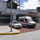 Ambato. La pareja de esposos fue trasladada a un centro médico para atenderlos por los golpes.