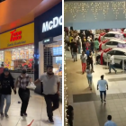 En las imágenes que circulan en las redes sociales se observa a las personas huyendo