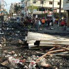 Babahoyo. Los locales quedaron en cenizas y a una carreta de comidas rápidas se le quemó el techo.
