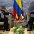 En agosto de 2022, Guillermo Lasso (i) y Gustavo Petro (d) tuvieron su primera reunión.