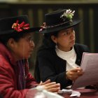 Mujeres indígenas en un encuentro de ochos países de la región, efectuado en Lima, Perú, en agosto de 2022.