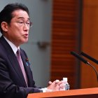 El primer ministro de Japón, Fumio Kishida, ofrece una conferencia de prensa este viernes en Tokio. EFE/EPA/DAVID MAREUIL / POOL