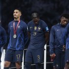 Jugadores de Francia, tras recibir la medalla de subcampeones del mundo.