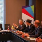 Autoridades de ambos países, durante una ronda de negociación pasada.