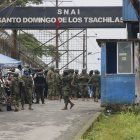 Exteriores del Centro de Rehabilitación Social de Santo Domingo de los Tsáchilas.