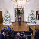El presidente de Estados Unidos, Joe Biden, ofrece un discurso de Navidad en la Casa Blanca, el jueves 22 de diciembre.