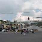 Acceso. En el sector de Mejía, límite de acceso a la capital, el tránsito estuvo moderado y controlado.