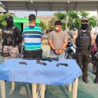 Detenidos. La Policía presentó a sospechosos de crímenes.