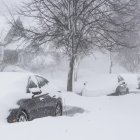 Vista del impacto de una tormenta invernal en Buffalo, Nueva York, el 24 de diciembre de 2022.