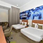 Habitación de Lionel Messi en la Universidad de Qatar