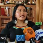 La vicepresidenta de la Conaie, Zenaida Yasacama, ofreció declaraciones sobre los acuerdos.