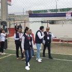 Funcionarios. Autoridades del CNE en una actividad oficial.