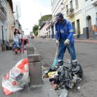 Acto. Alrededor de 260 soldados azules limpiaron las calles de la ciudad.