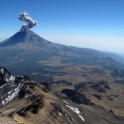 Foto referencia del volcán Popocatépetl